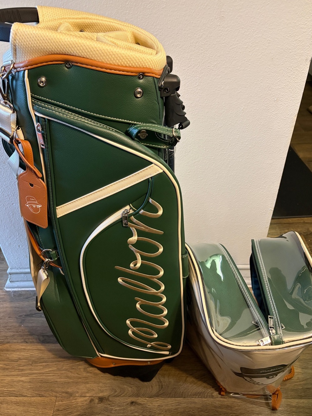 MalbonGreen and Broen Men’s Golf Bag Carry/Stand NWT
